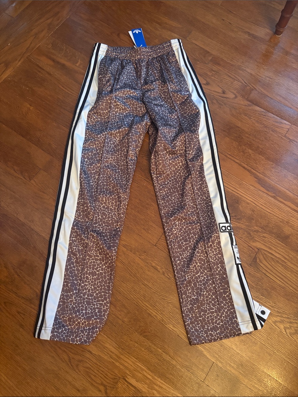 adidas originals adi bread track pants in giraffe print